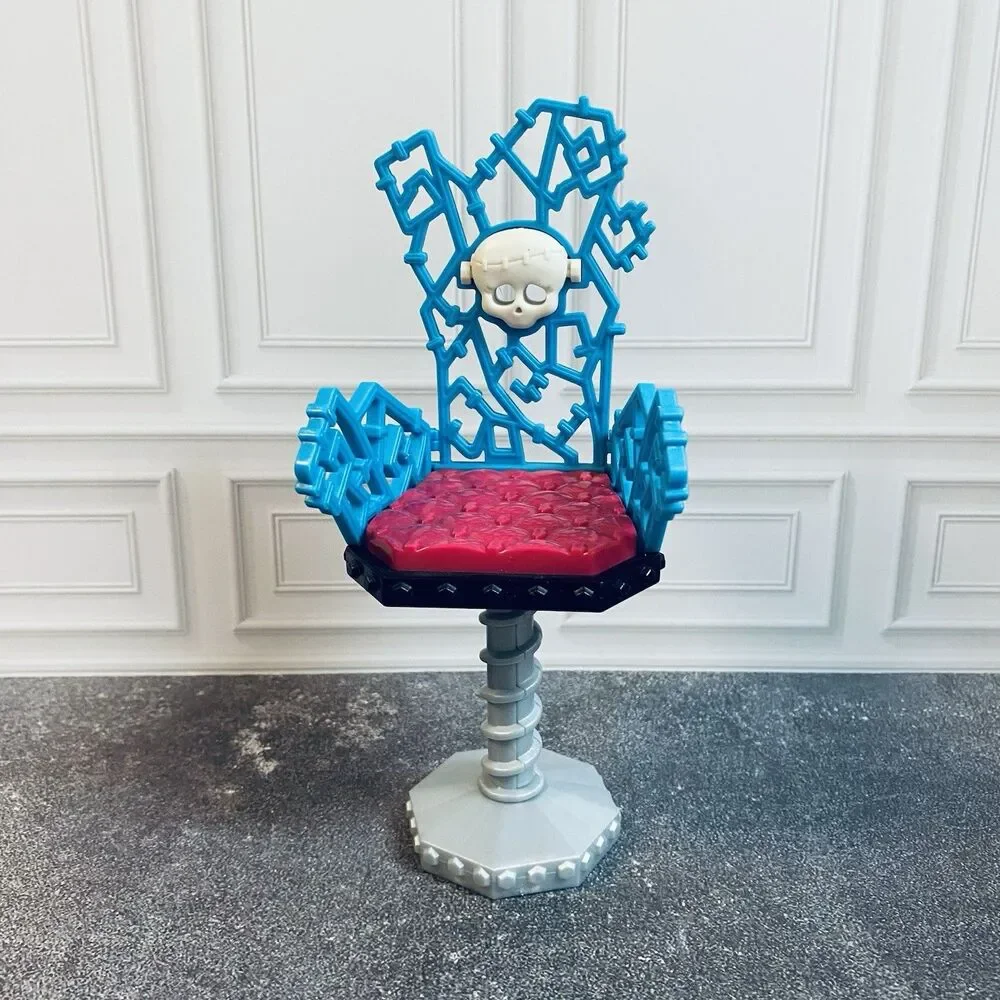 Monster High Dolls Frankie Stein Vanity Doll House Furniture Blue Chair Only 💀